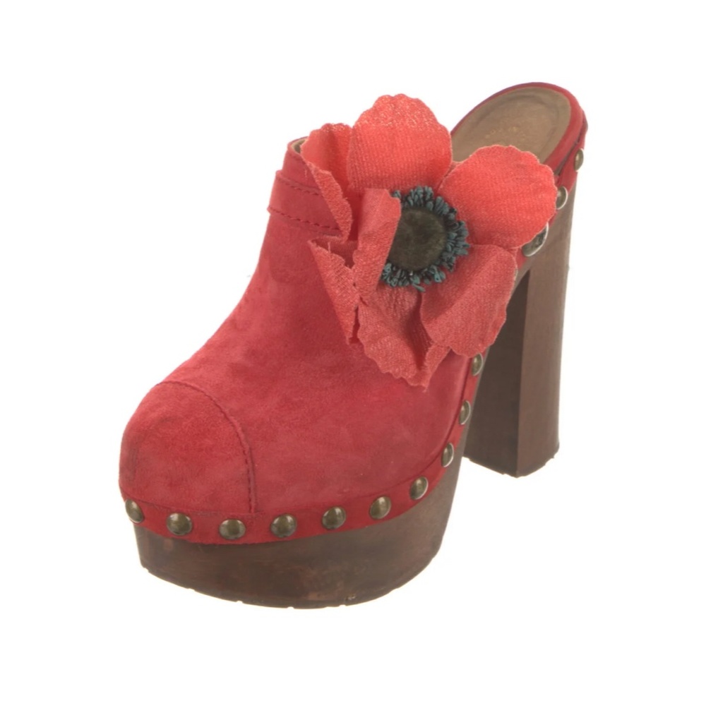 Chanel Interlocking logo suede mules - Picture 2 of 5